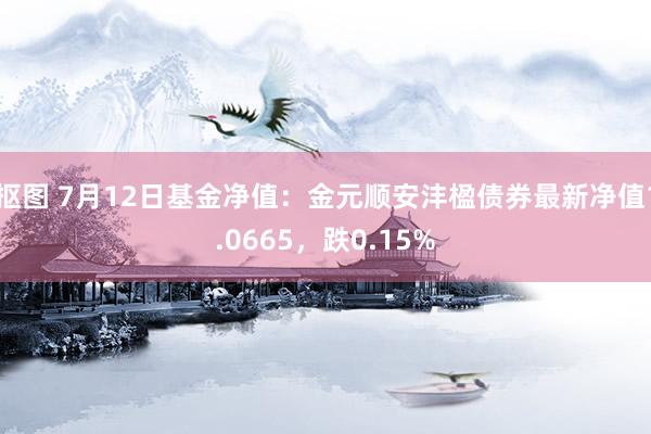 抠图 7月12日基金净值：金元顺安沣楹债券最新净值1.0665，跌0.15%